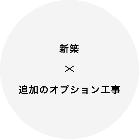 新築×追加のオプション工事