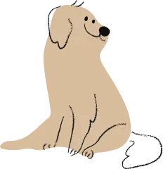 茶色い犬