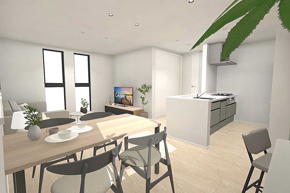 完成イメージパース(イメージにつき実際とは異なります)