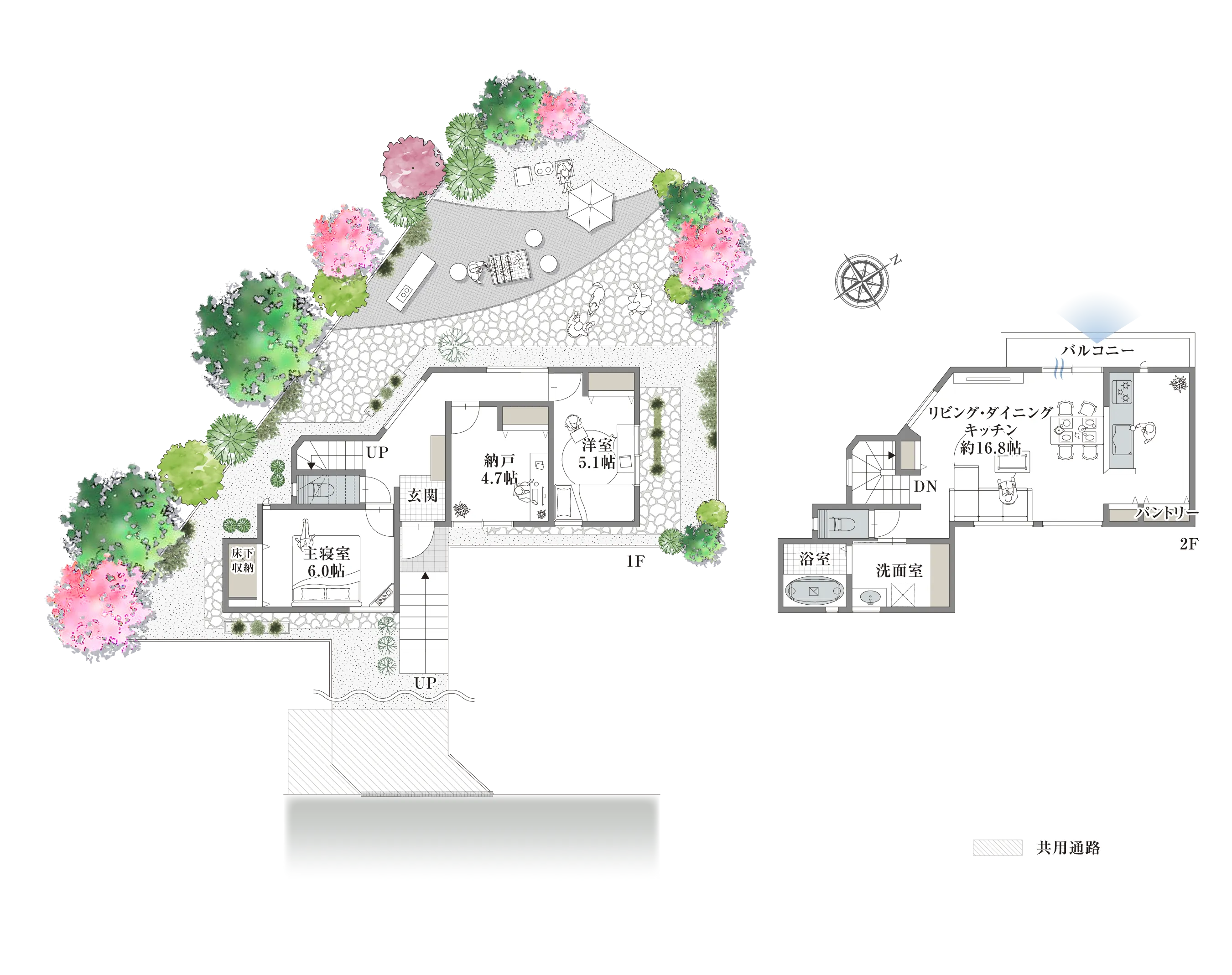高槻市別所本町-13-I 3号地の間取り図