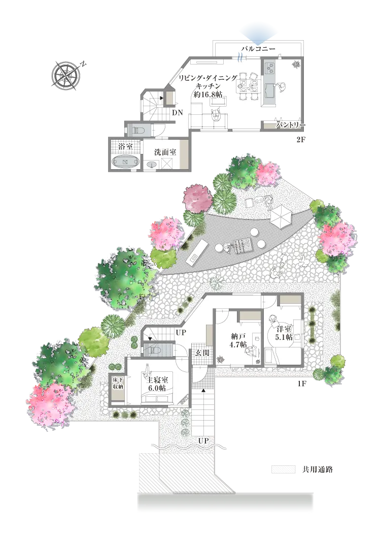 高槻市別所本町-13-I 3号地の間取り図