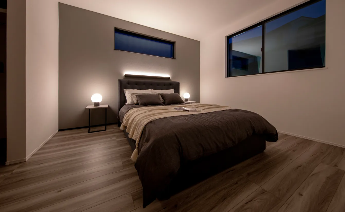 せわしない日常から解き放たれる安らぎの主寝室