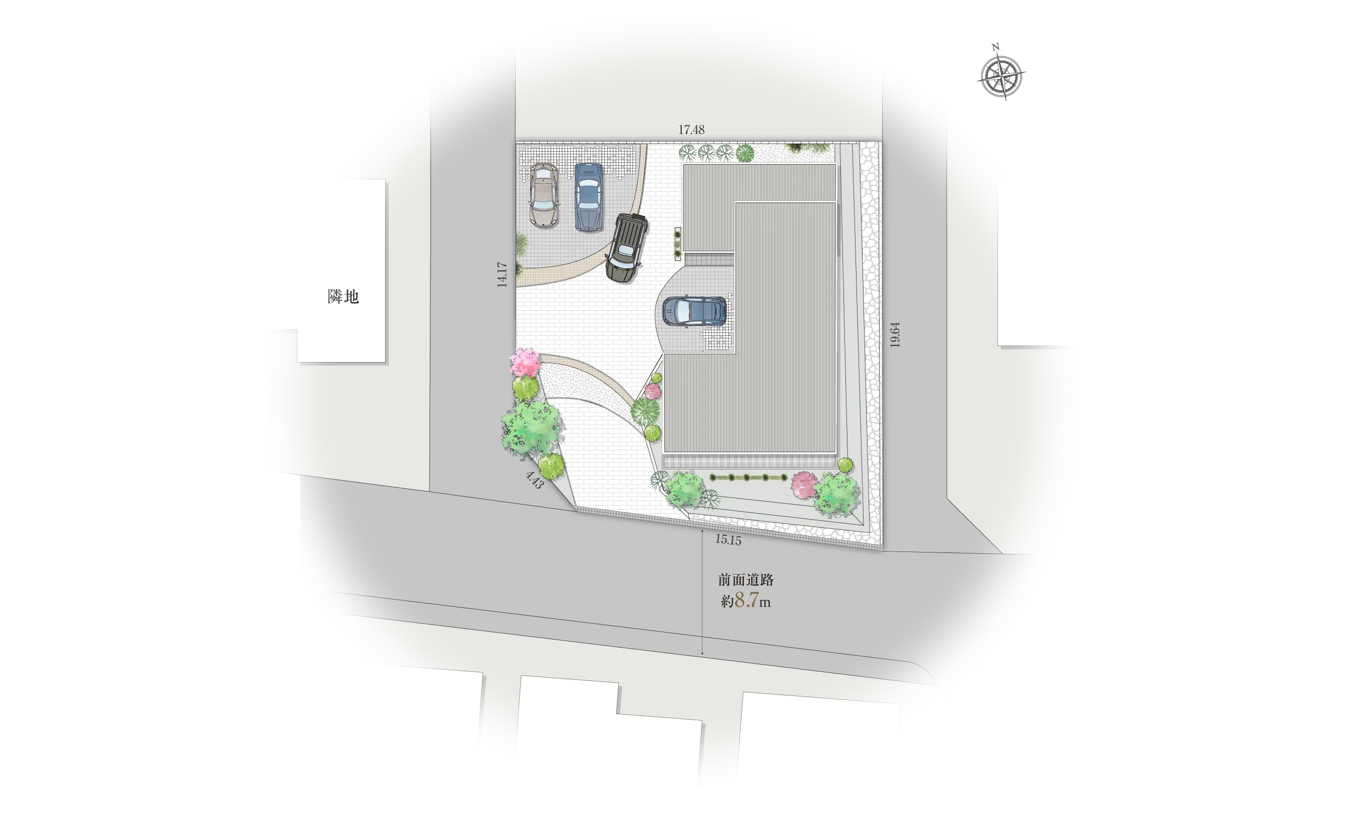 宝塚市青葉台1-12-Iの区画図