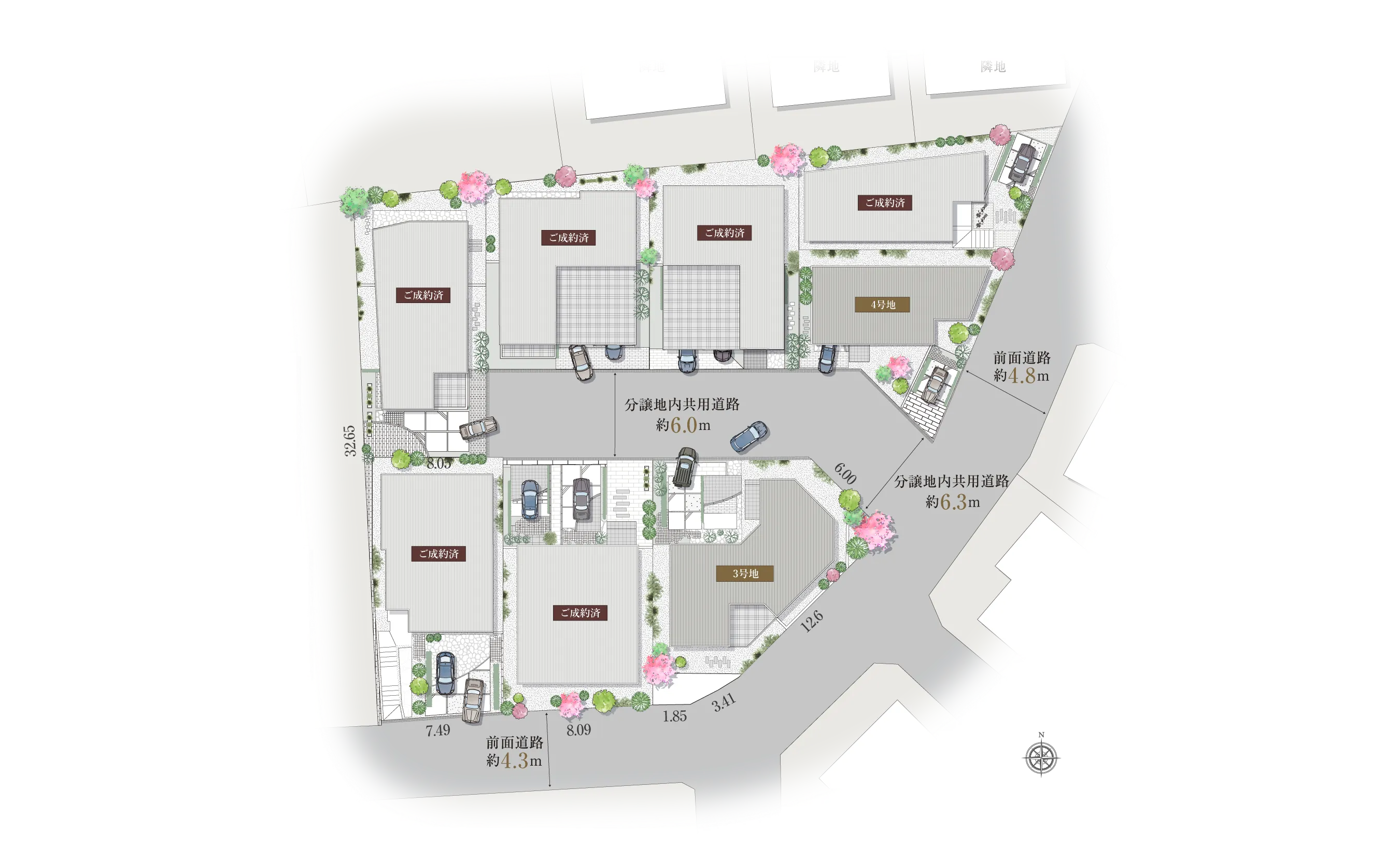 高槻市浦堂本町-IIIの区画図