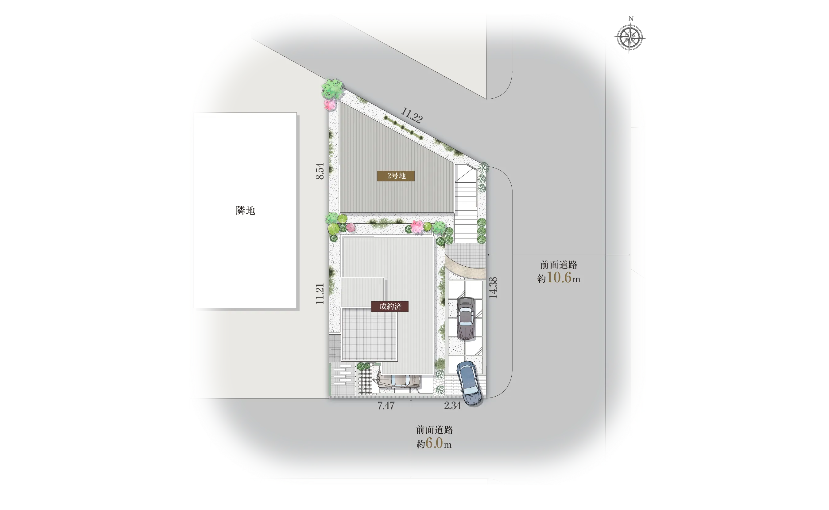 高槻市大和1-11-Iの区画図