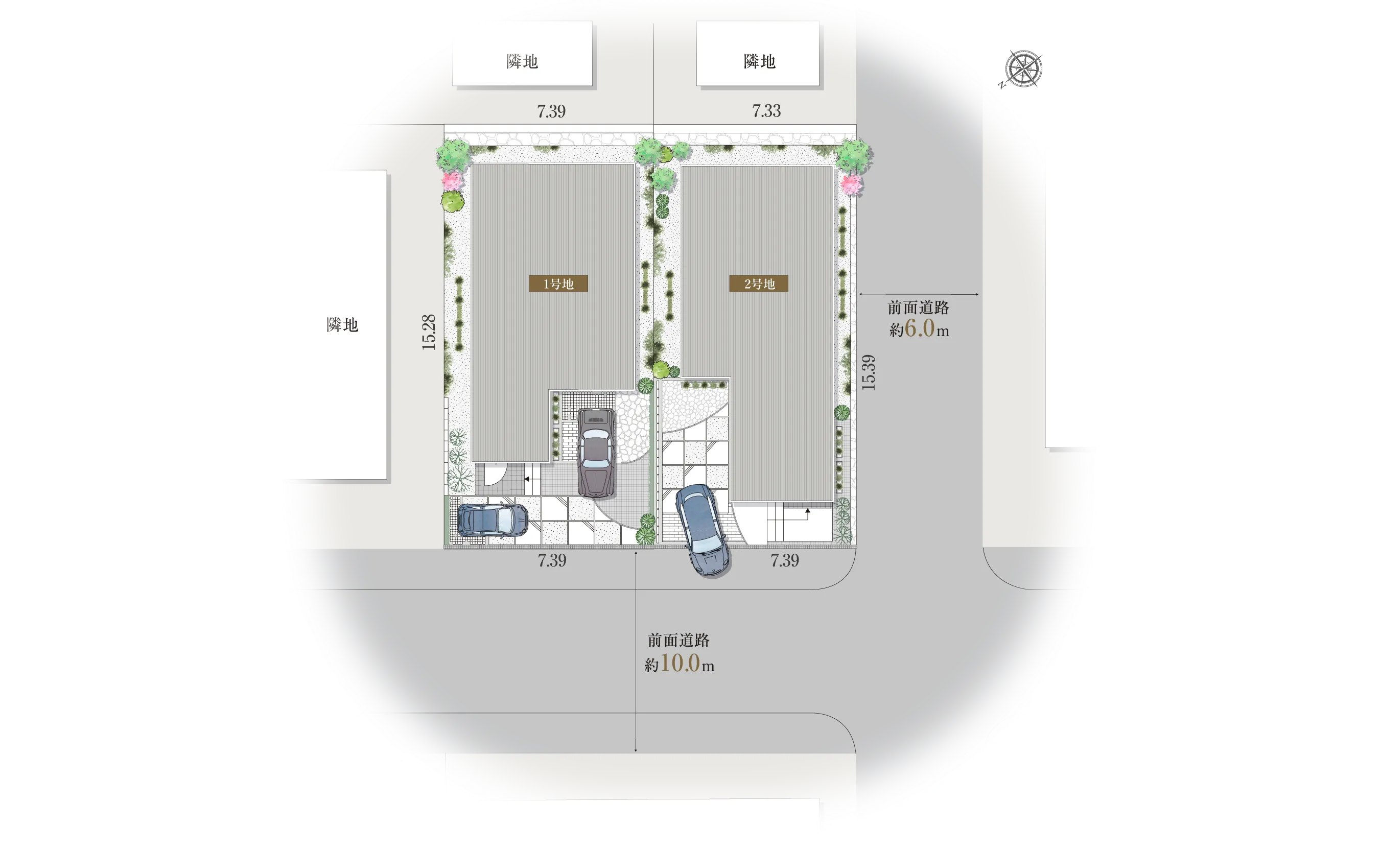 高槻市大和1-12-IIの区画図