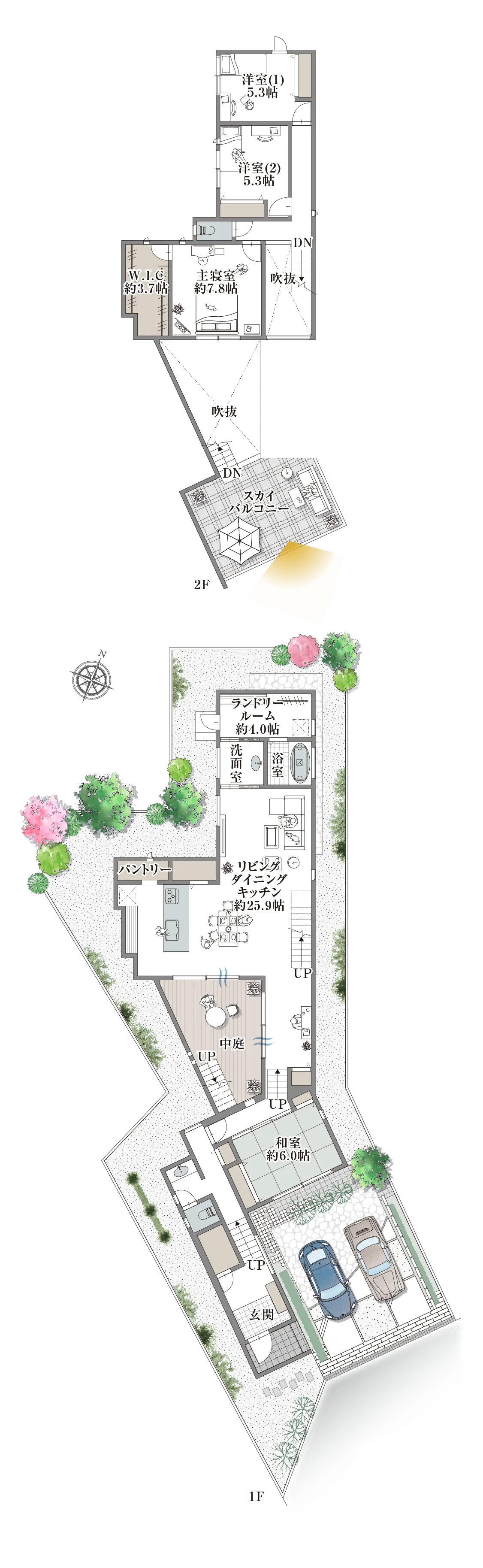 宝塚市清荒神2-10-I 1号地の間取り図