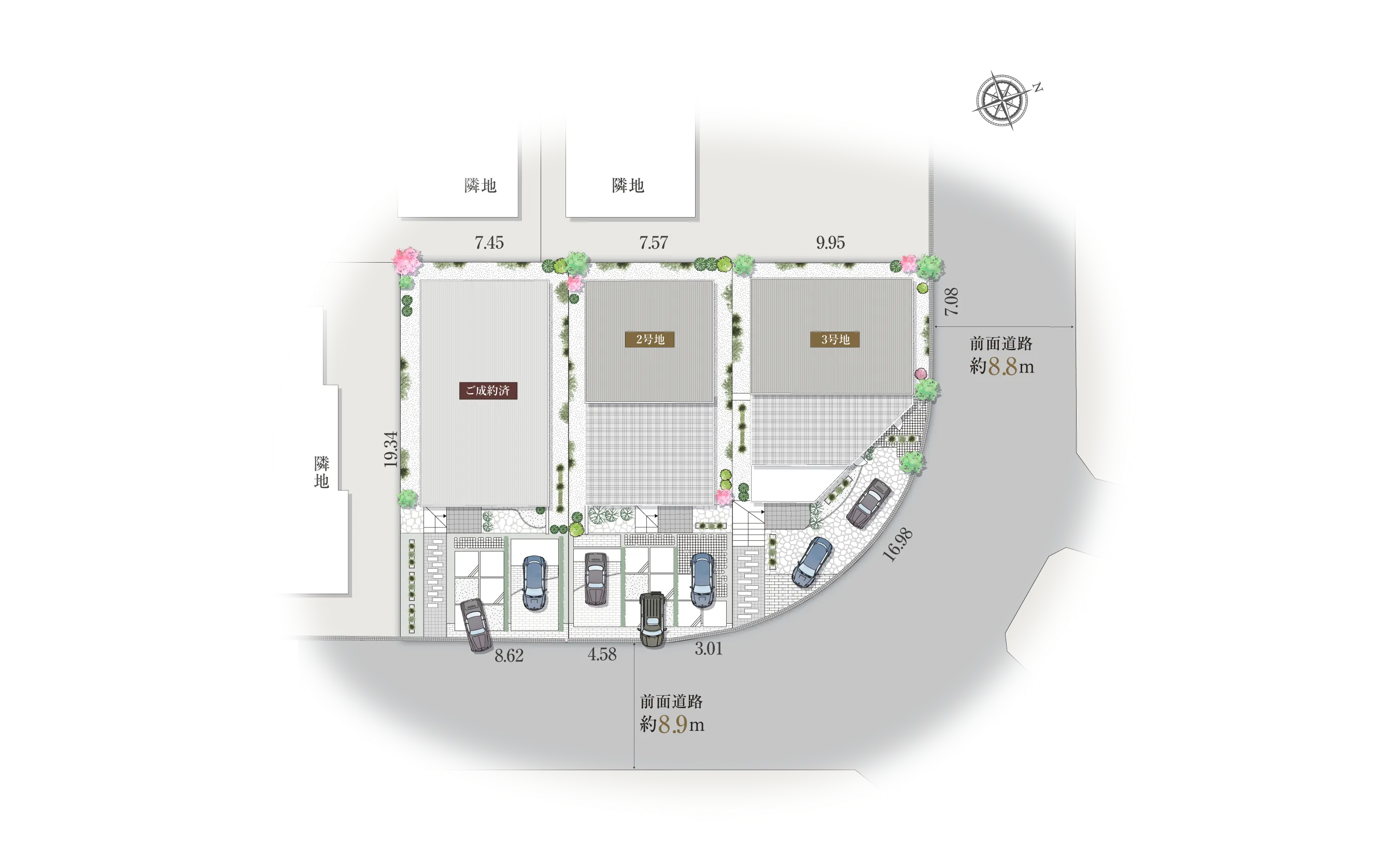 神戸市灘区六甲台町-10-Iの区画図
