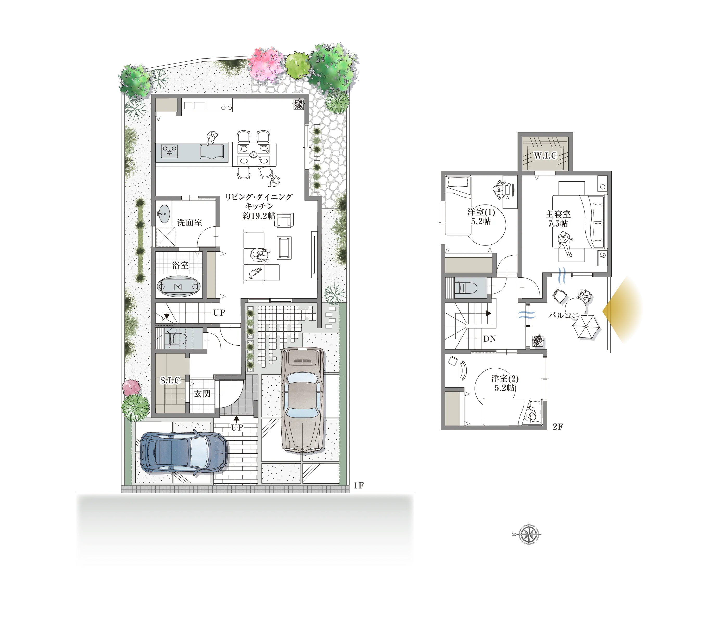 高槻市土室町 6号地の間取り図