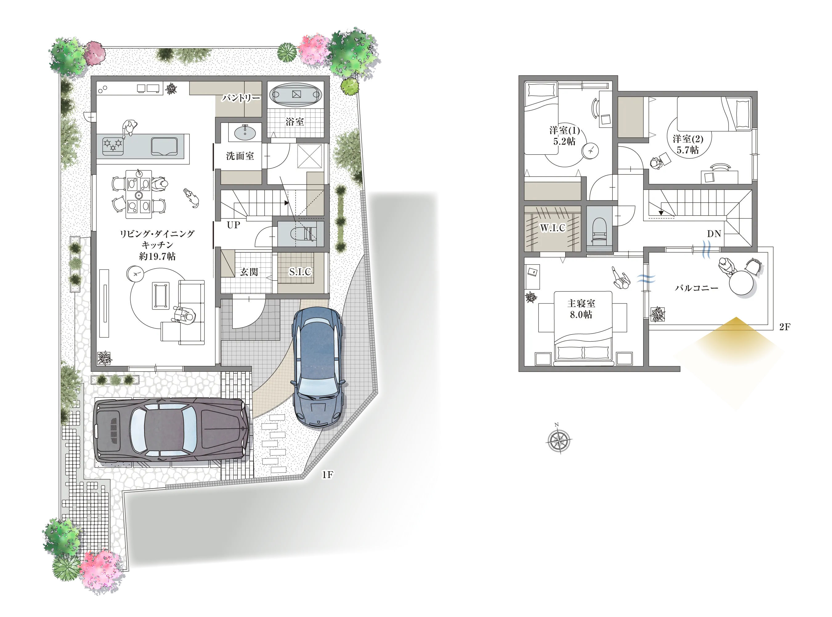 高槻市土室町 3号地の間取り図