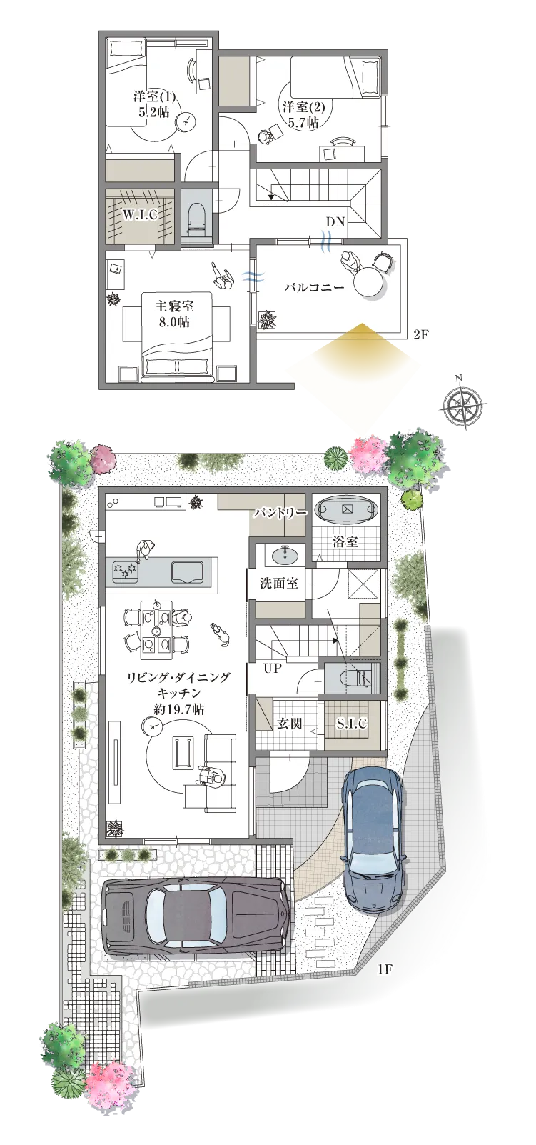 高槻市土室町 3号地の間取り図