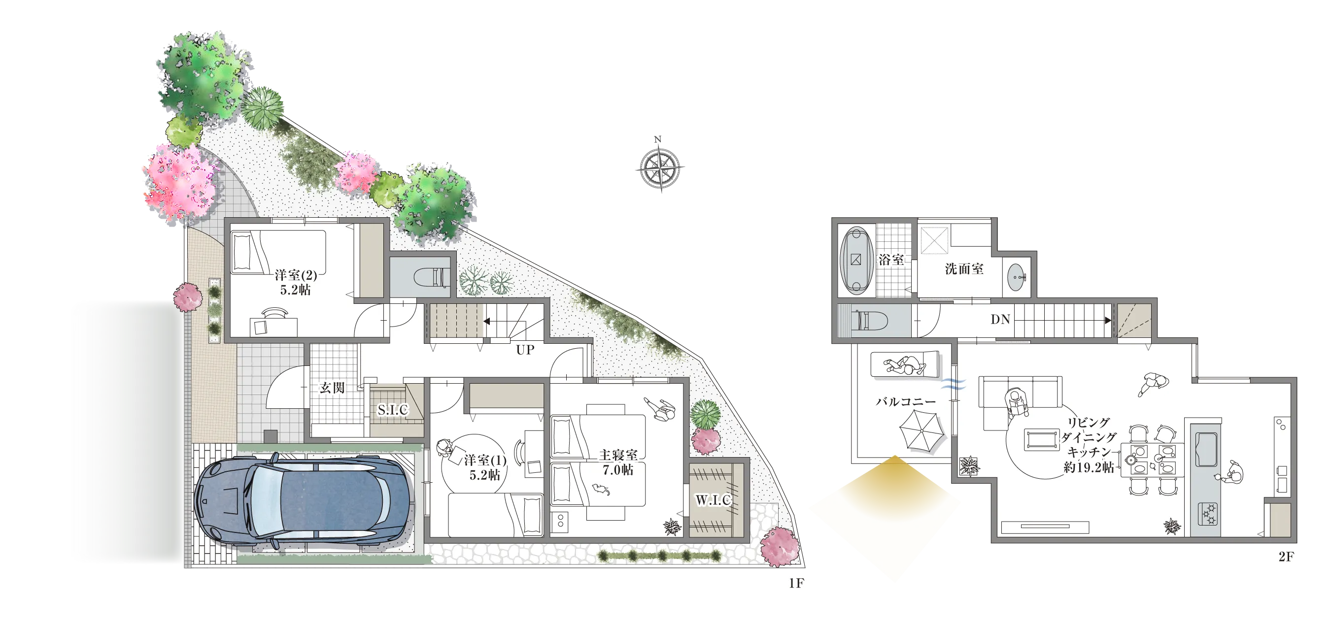 高槻市土室町 5号地の間取り図