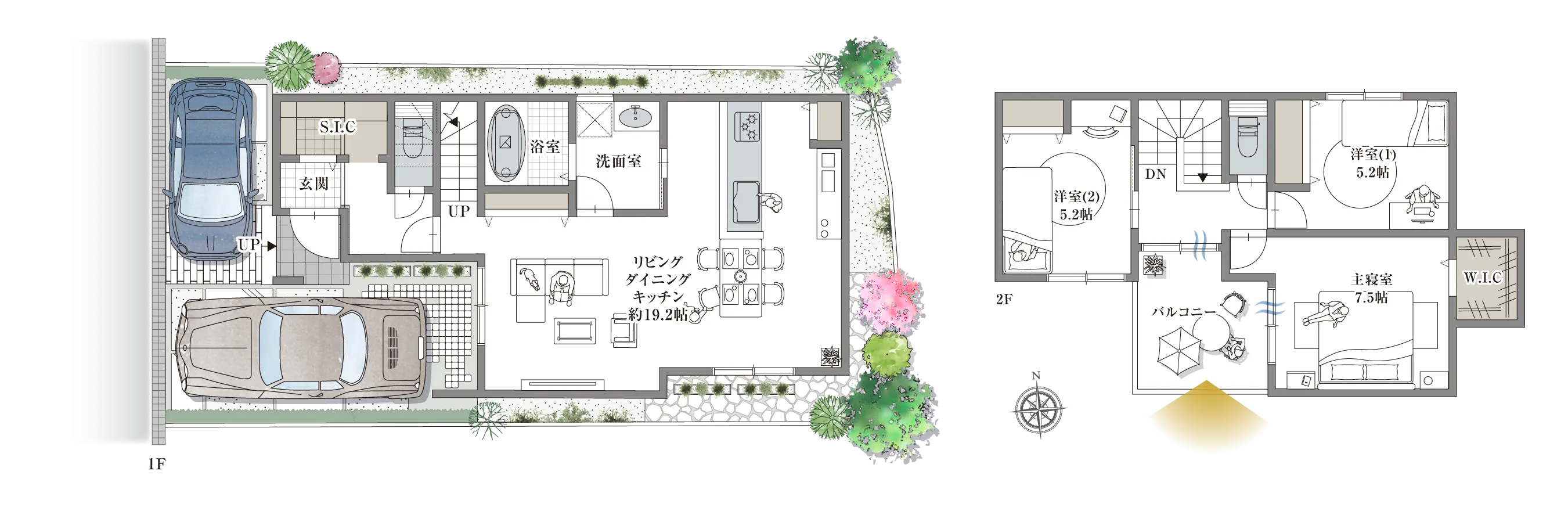 高槻市土室町 6号地の間取り図