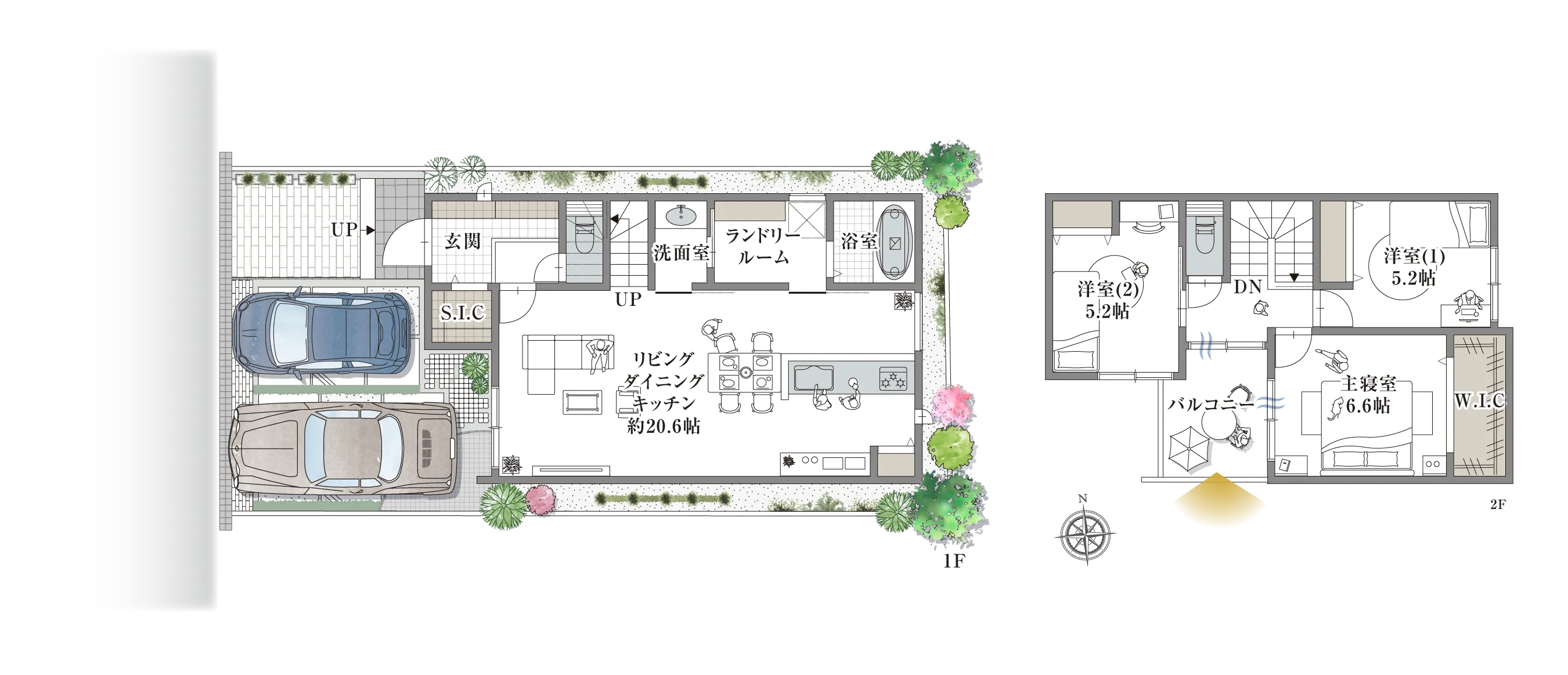 高槻市土室町 8号地の間取り図