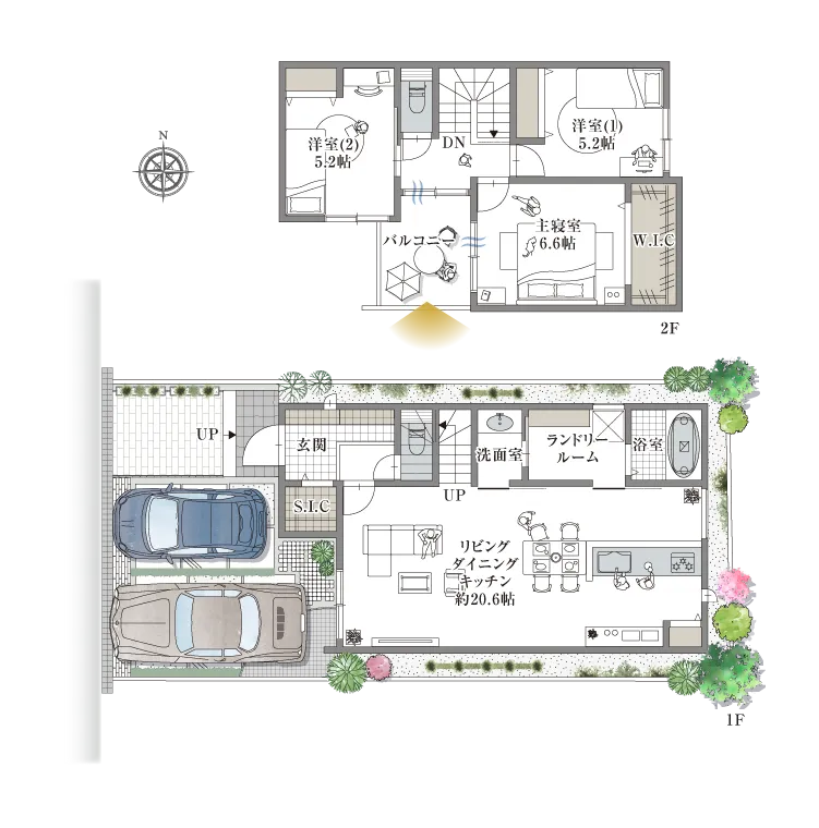 高槻市土室町 8号地の間取り図