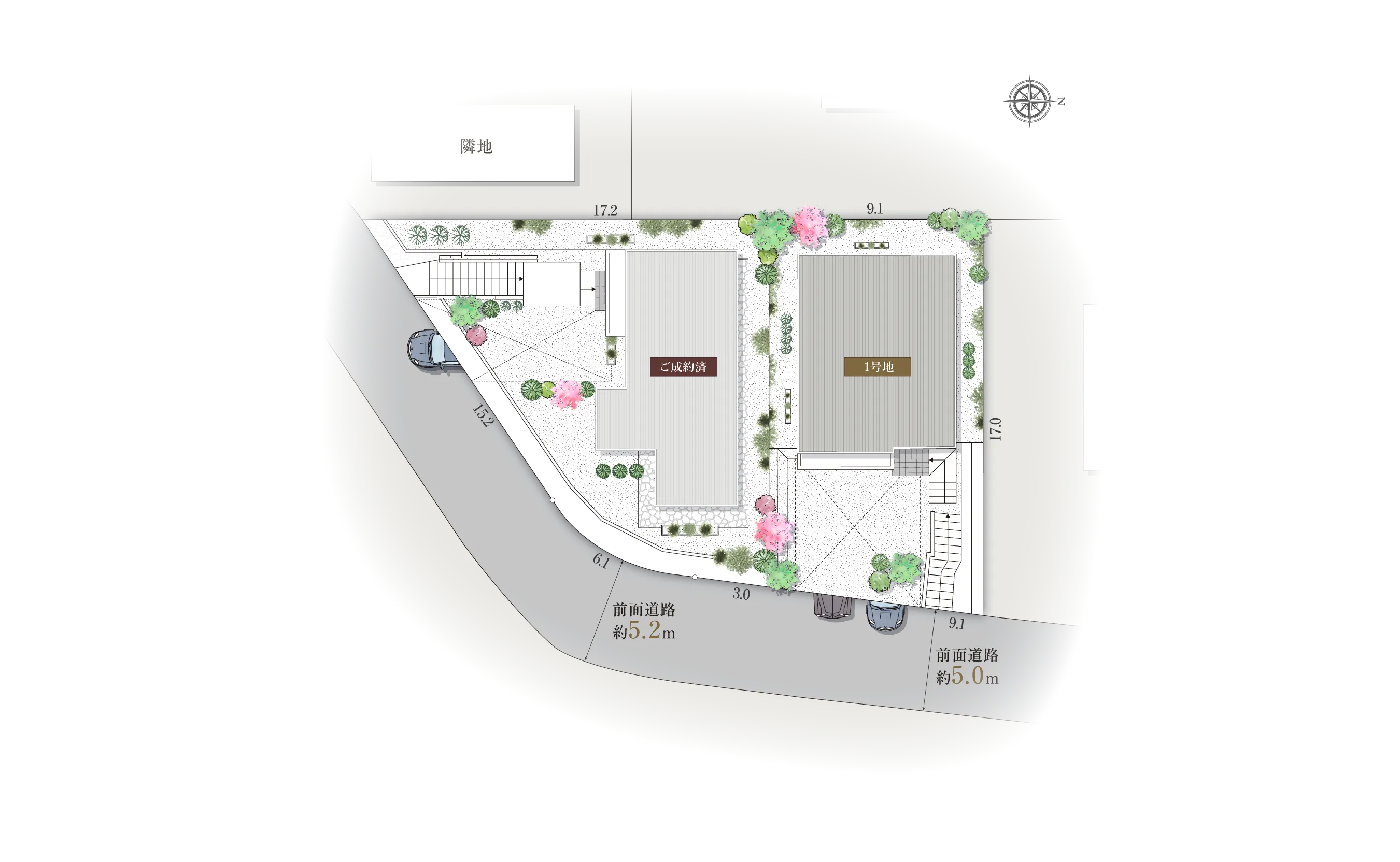 西宮市愛宕山-13-Iの区画図