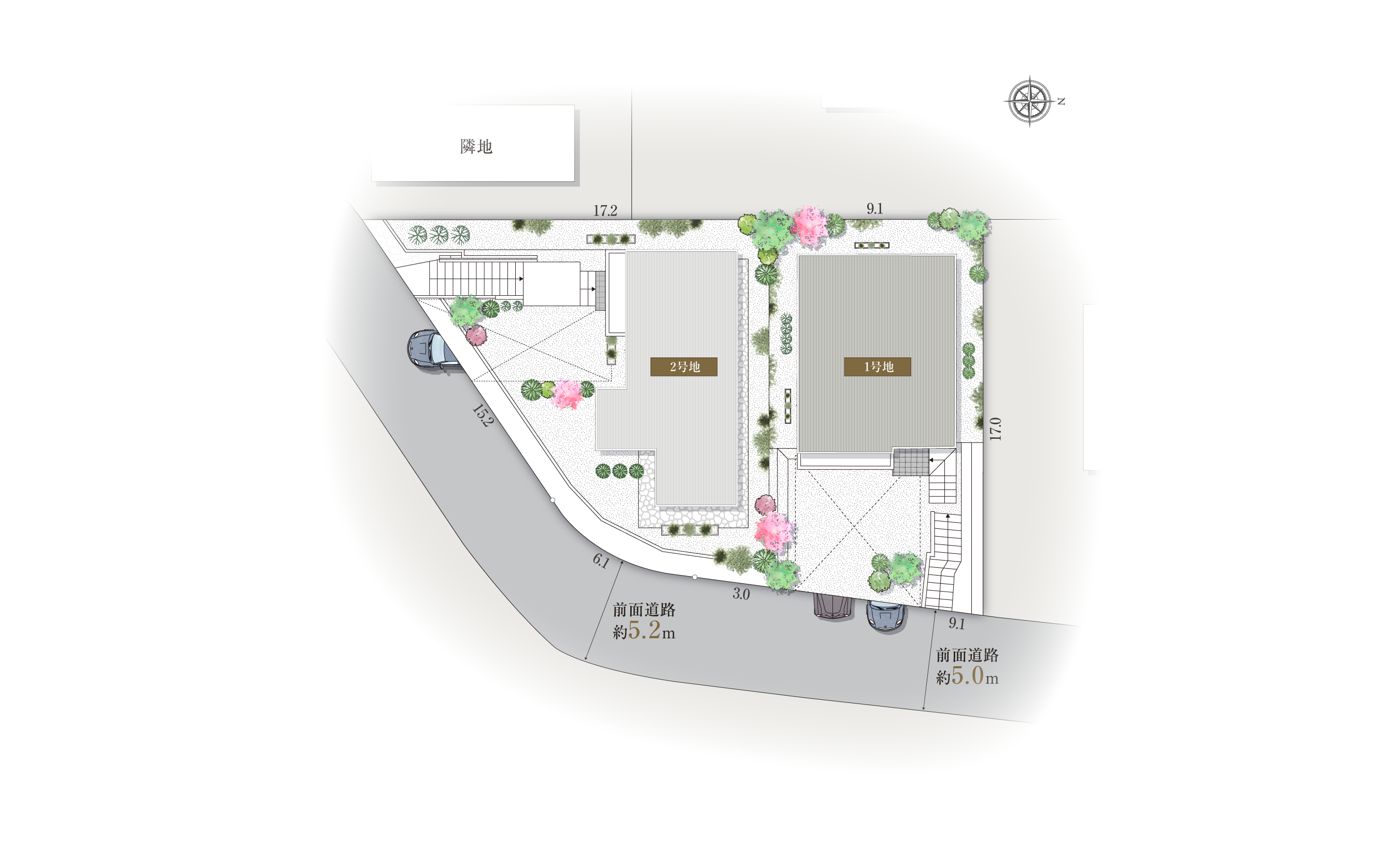西宮市愛宕山-13-Iの区画図