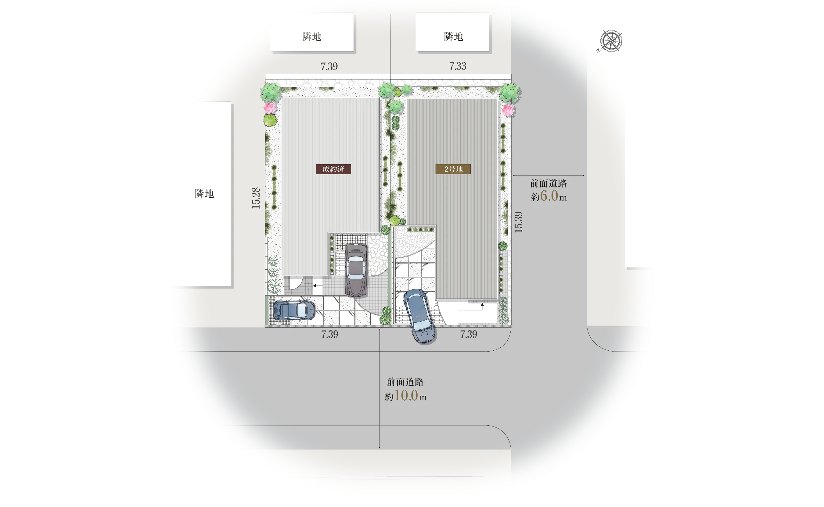 高槻市大和1-12-IIの区画図