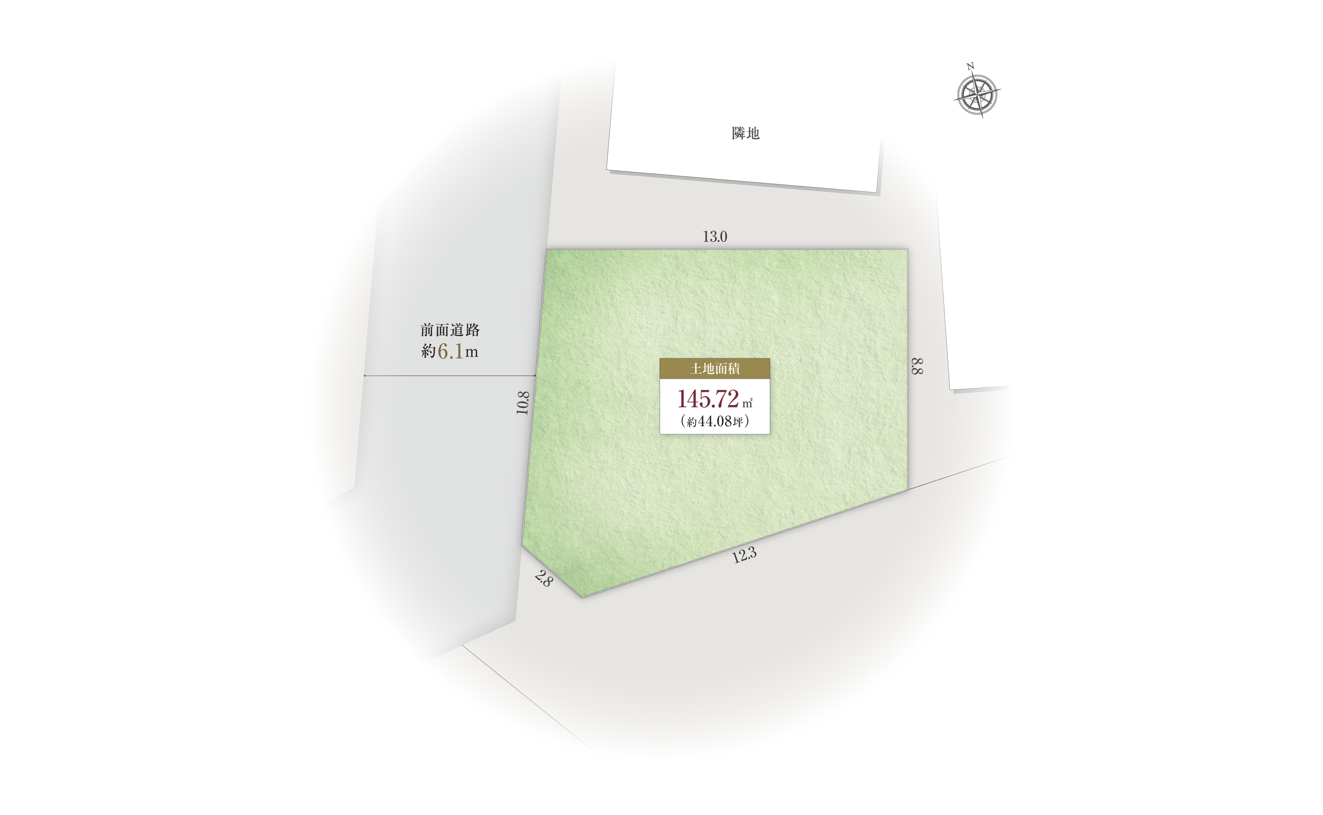 西宮市甲陽園東山町-14-Iの区画図