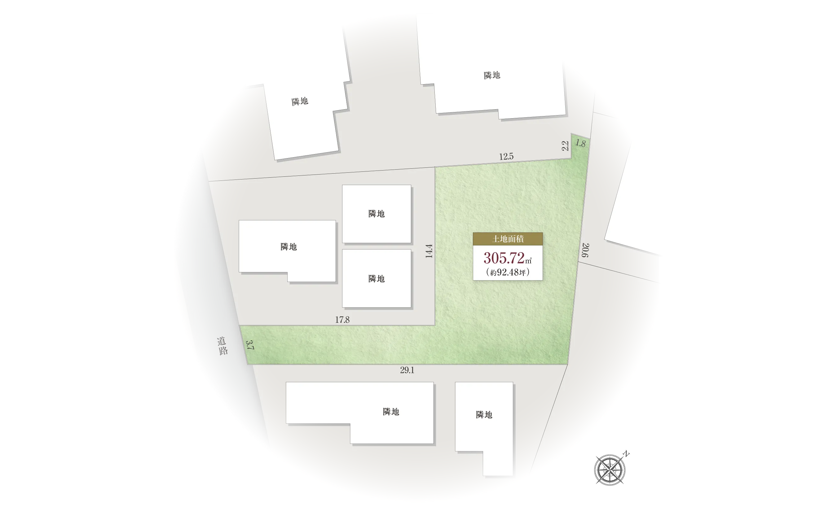  宝塚市南口2-13-Ⅰの区画図