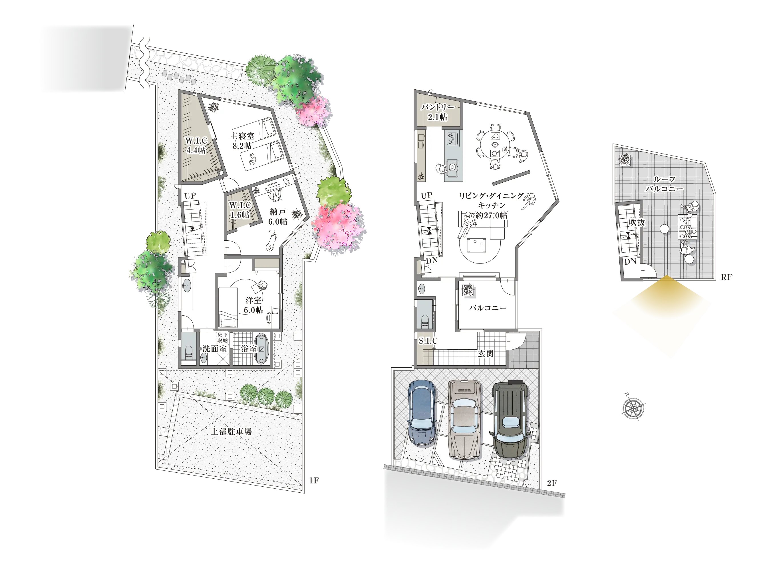 宝塚市千種2-11-I 2号地の間取り図