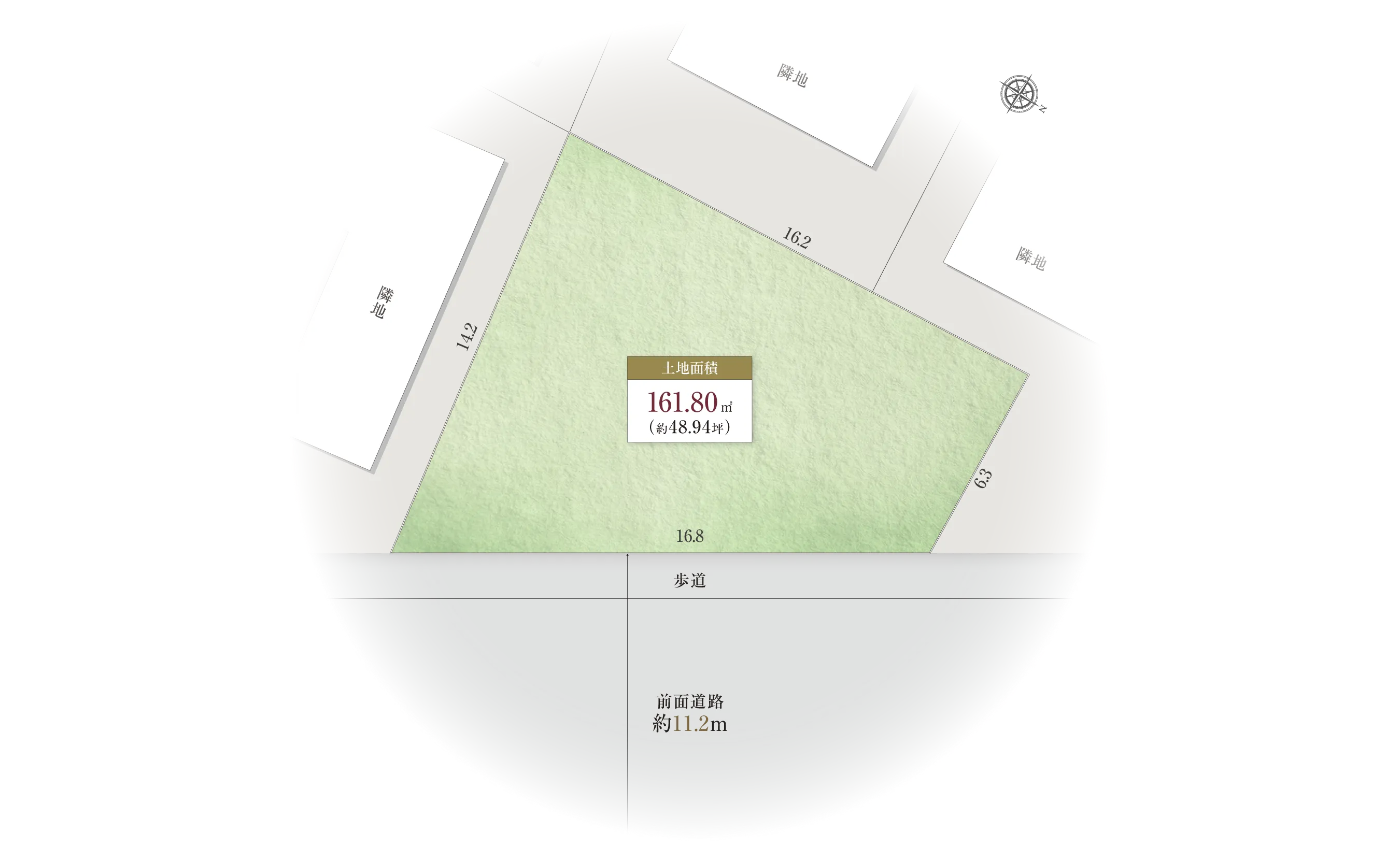 京都市右京区宇多野御屋敷町-14-Iの区画図