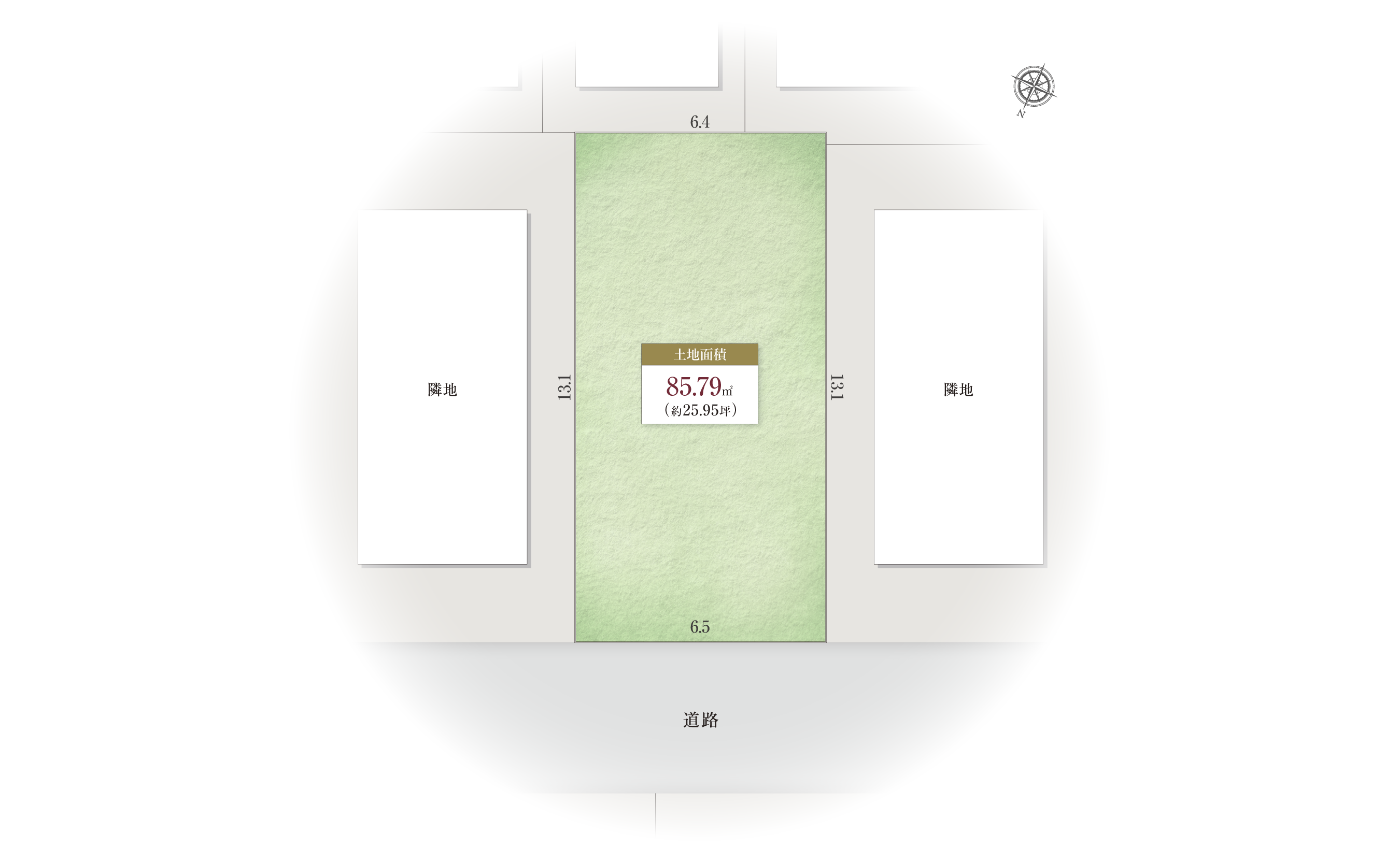 神戸市中央区北野町3-14-Iの区画図