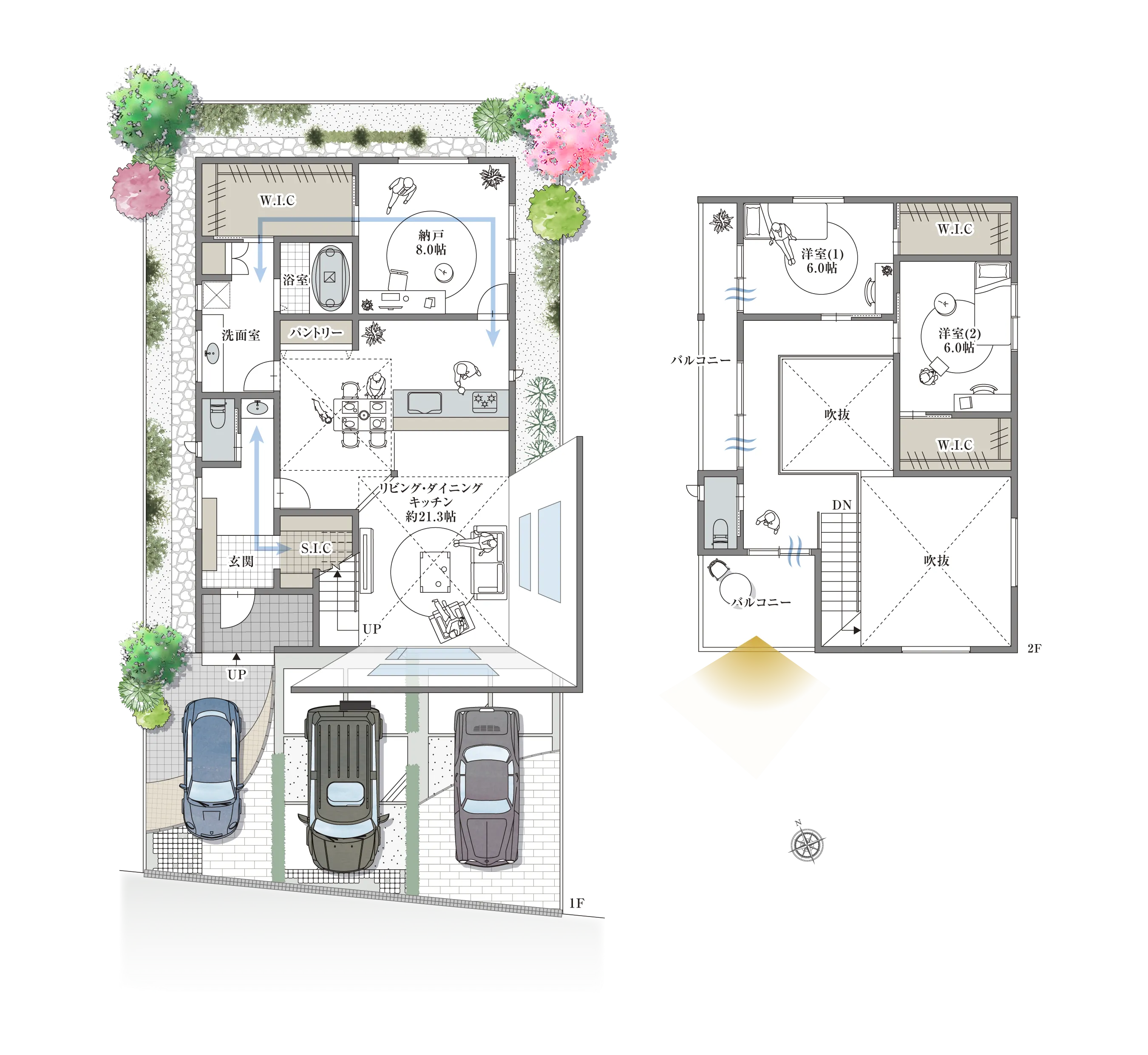 宝塚市宝梅3-11-I 1号地の間取り図