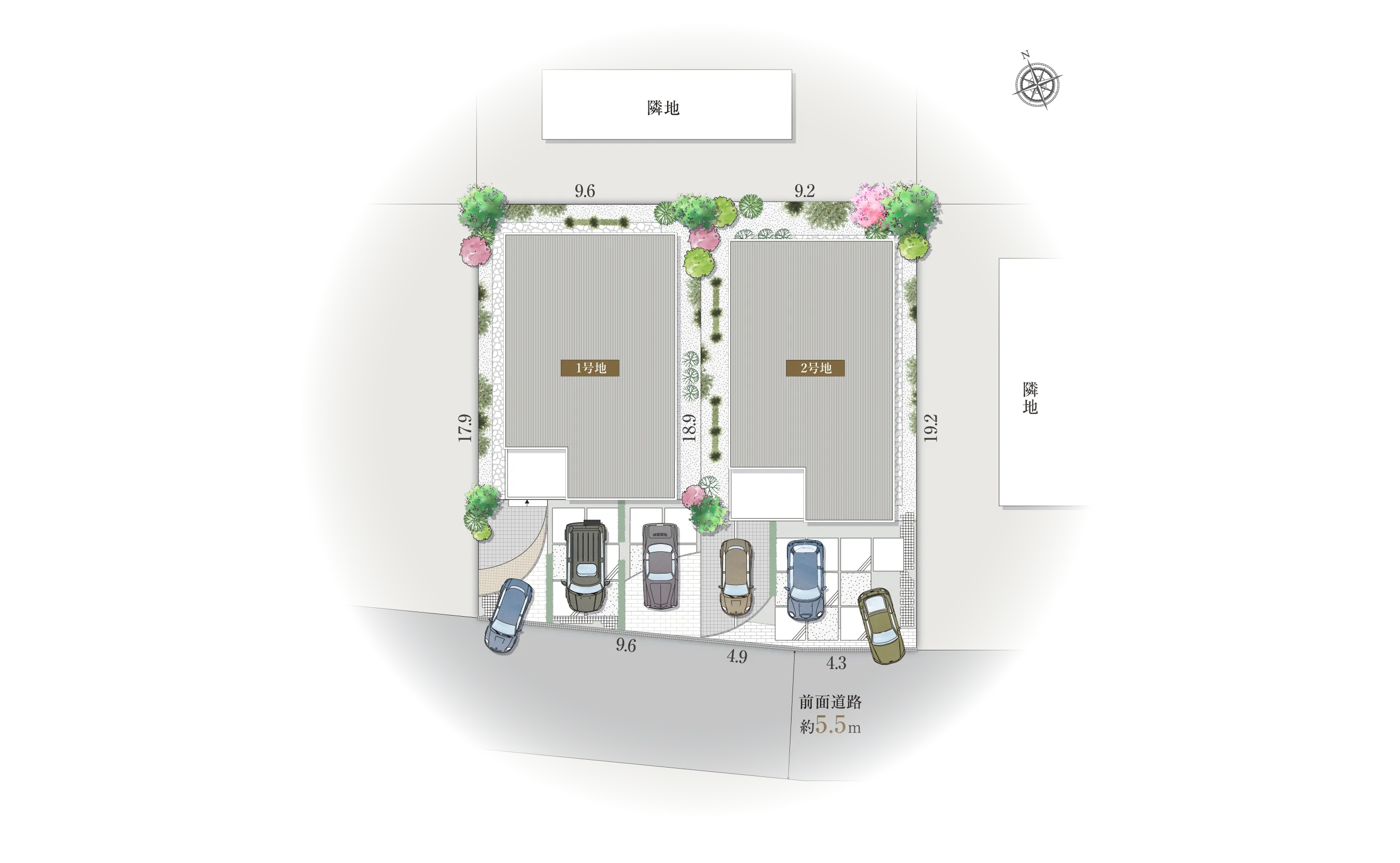 宝塚市宝梅3-11-Iの区画図