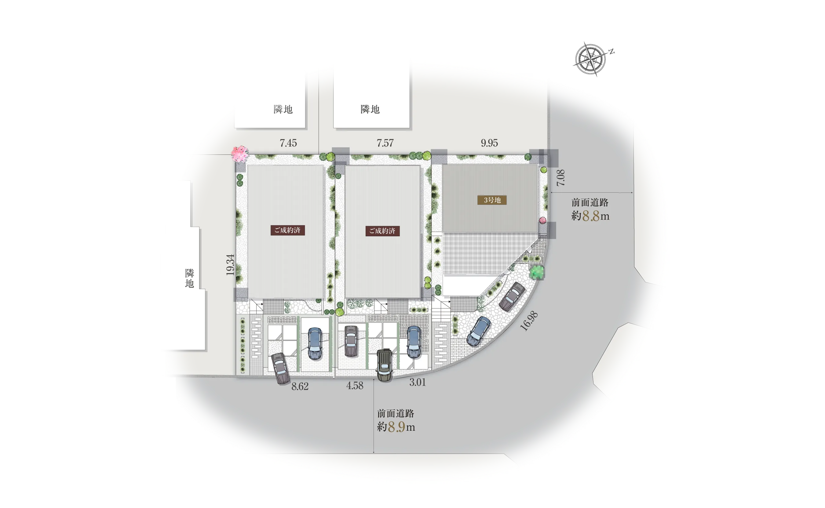 神戸市灘区六甲台町-10-Iの区画図