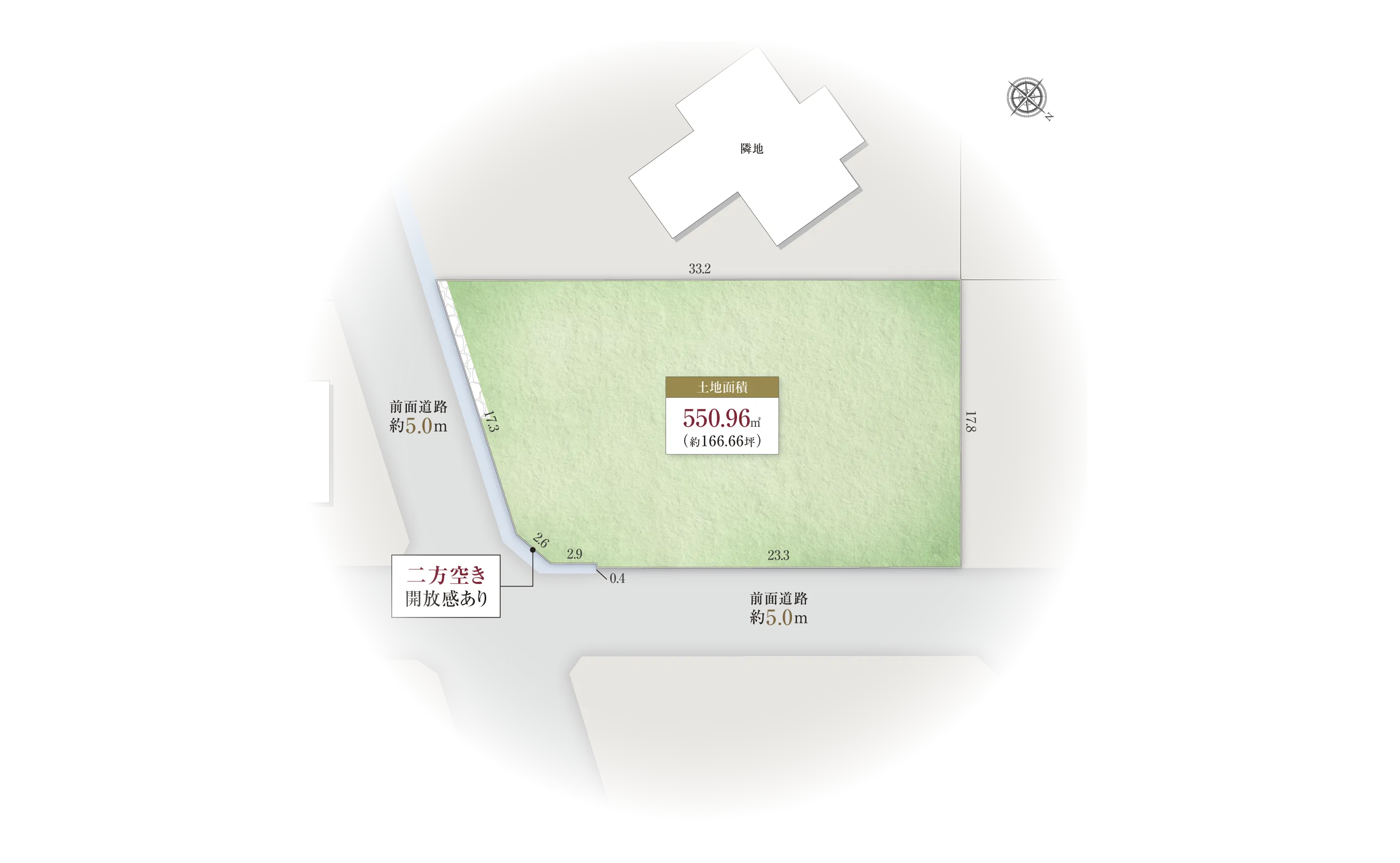 宝塚市ゆずり葉台2-14-Iの区画図