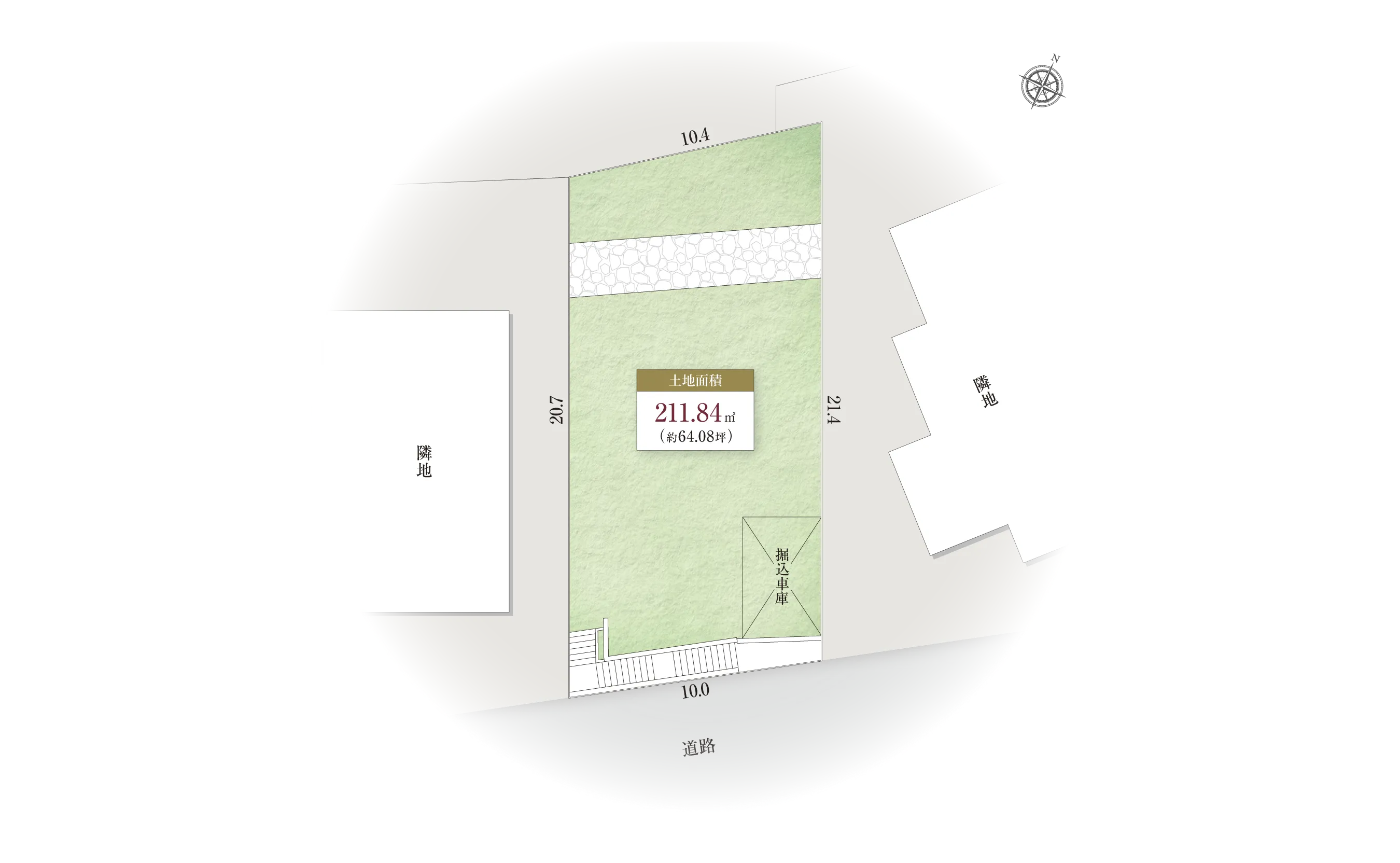 宝塚市仁川高丸2-14-IIの区画図