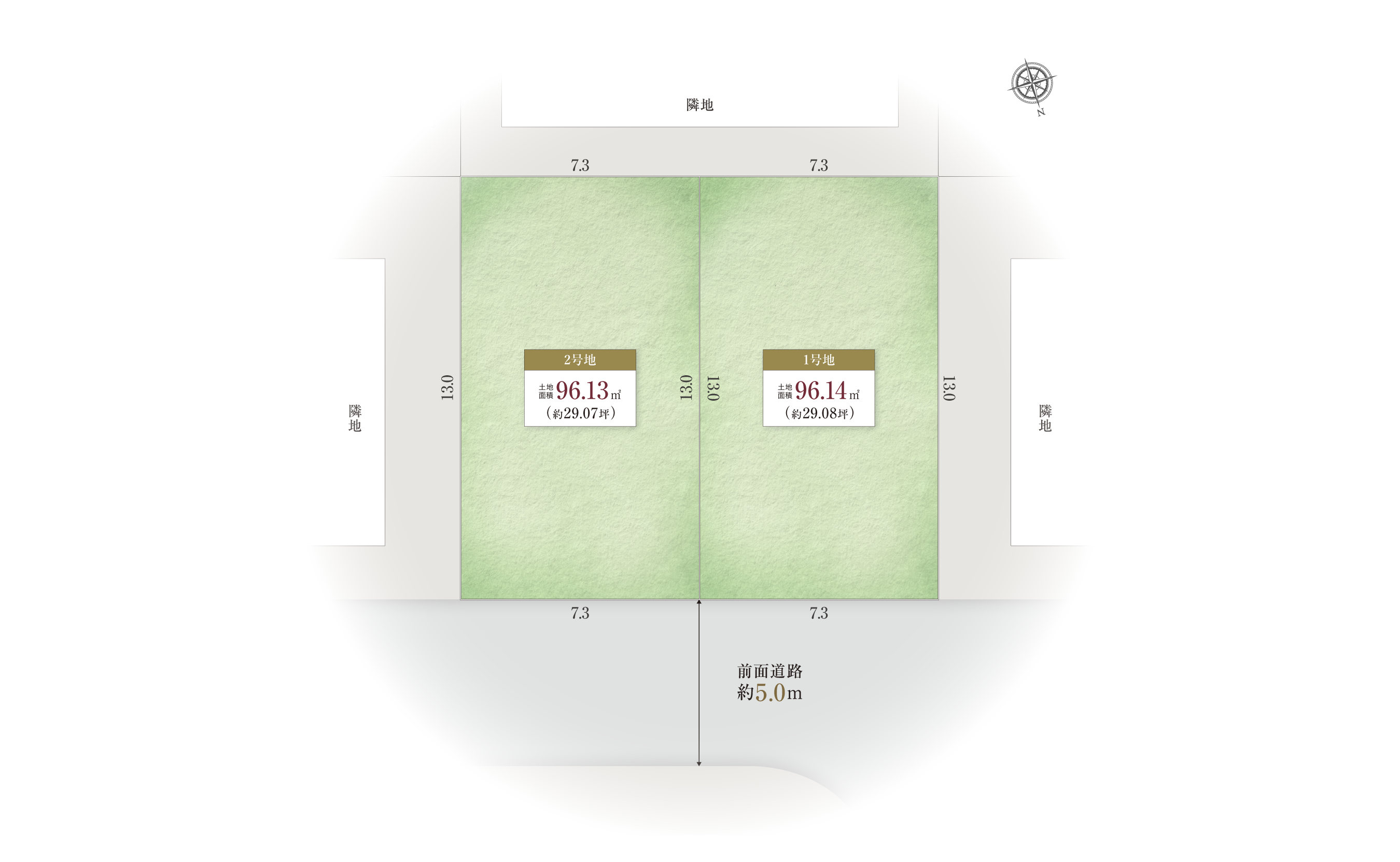 高槻市東上牧3-14-Ⅰの区画図