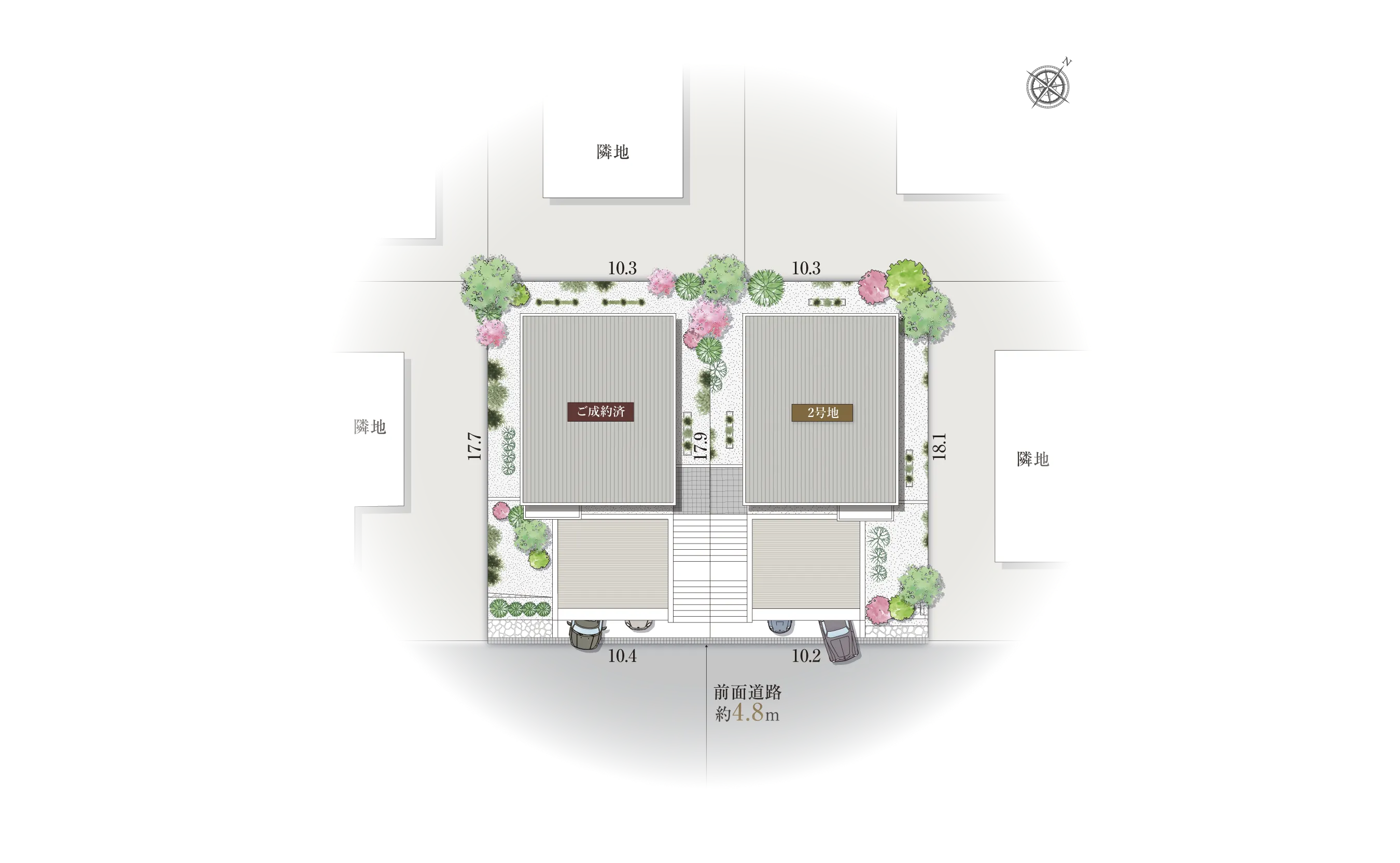 宝塚市売布ガ丘-11-Iの区画図
