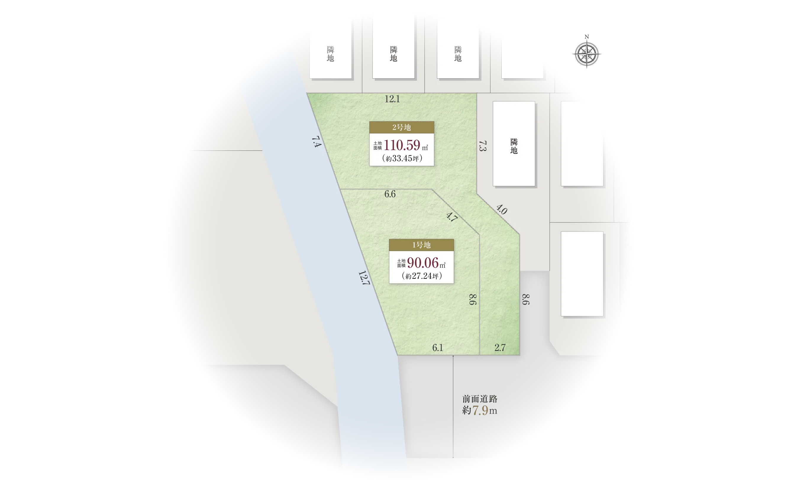 西宮市中島町-14-Iの区画図