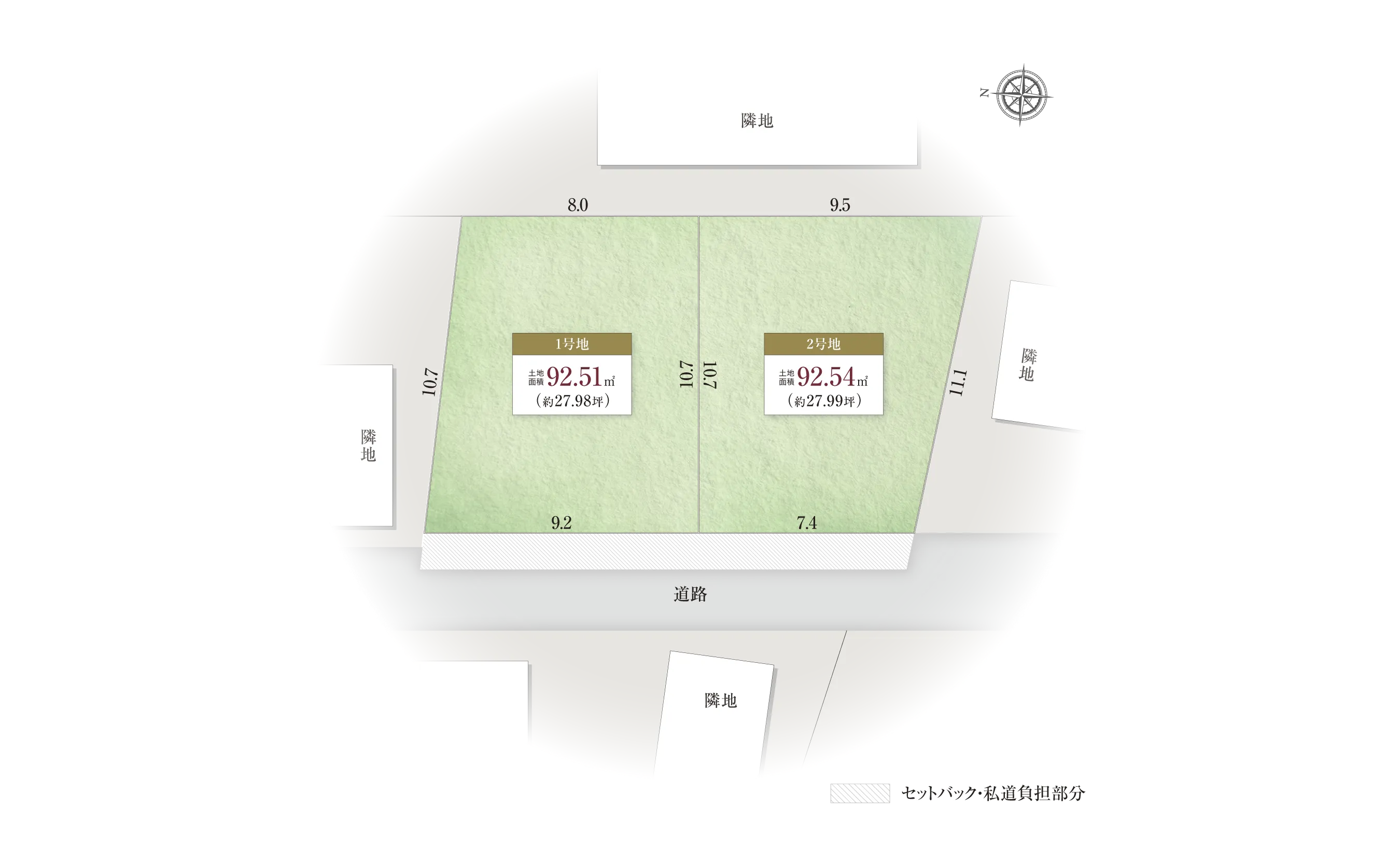 高槻市西五百住町-14-Iの区画図