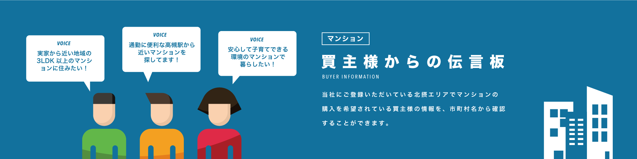 市区町村からマンションの買主様を探す