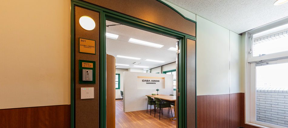 CASA ARCHI 三宮の入り口